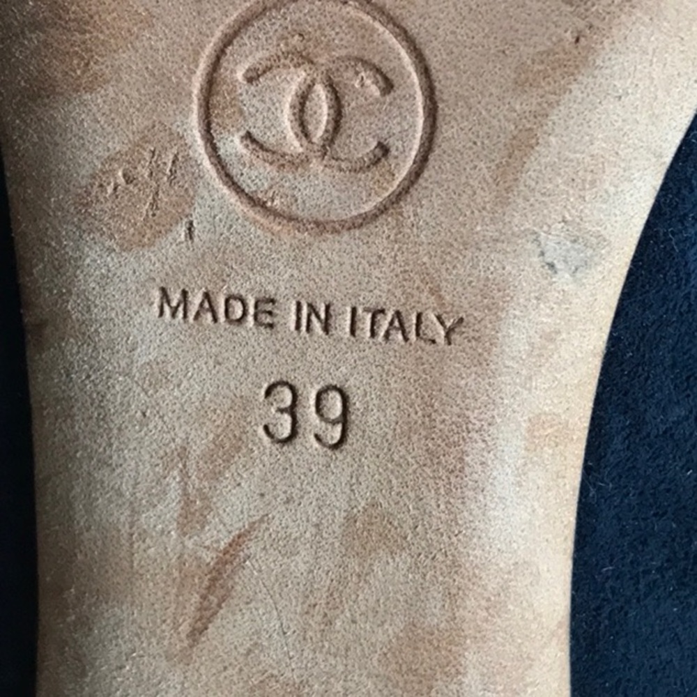 Chanel INTERLOCKING CC LOGO SLINGBACK SANDALS - Picture 7 of 16